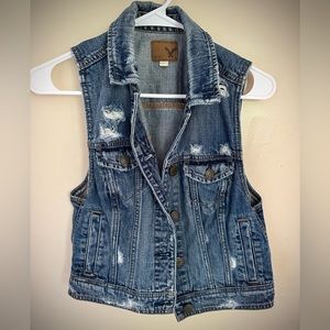 American Eagle Denim Vest